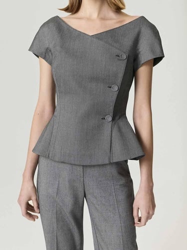  Kruvaze Düğme Kapamalı Yelek