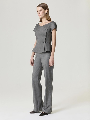  Kruvaze Düğme Kapamalı Yelek