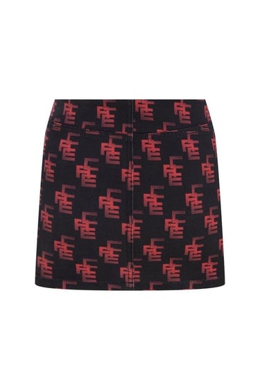  BIANA MONOGRAM SKIRT