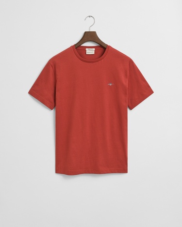  GANT Erkek Kırmızı Regular Fit Bisiklet Yaka T-Shirt