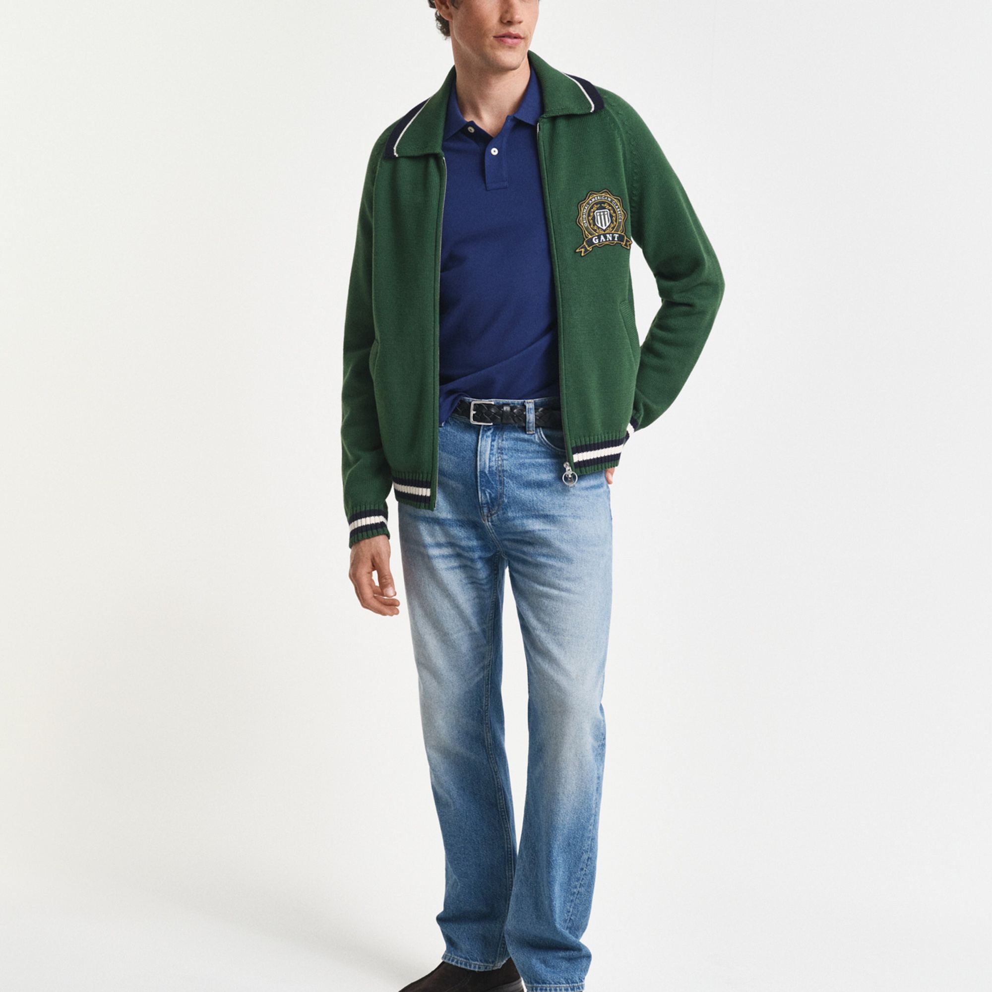 GANT Erkek Lacivert Regular Fit Polo