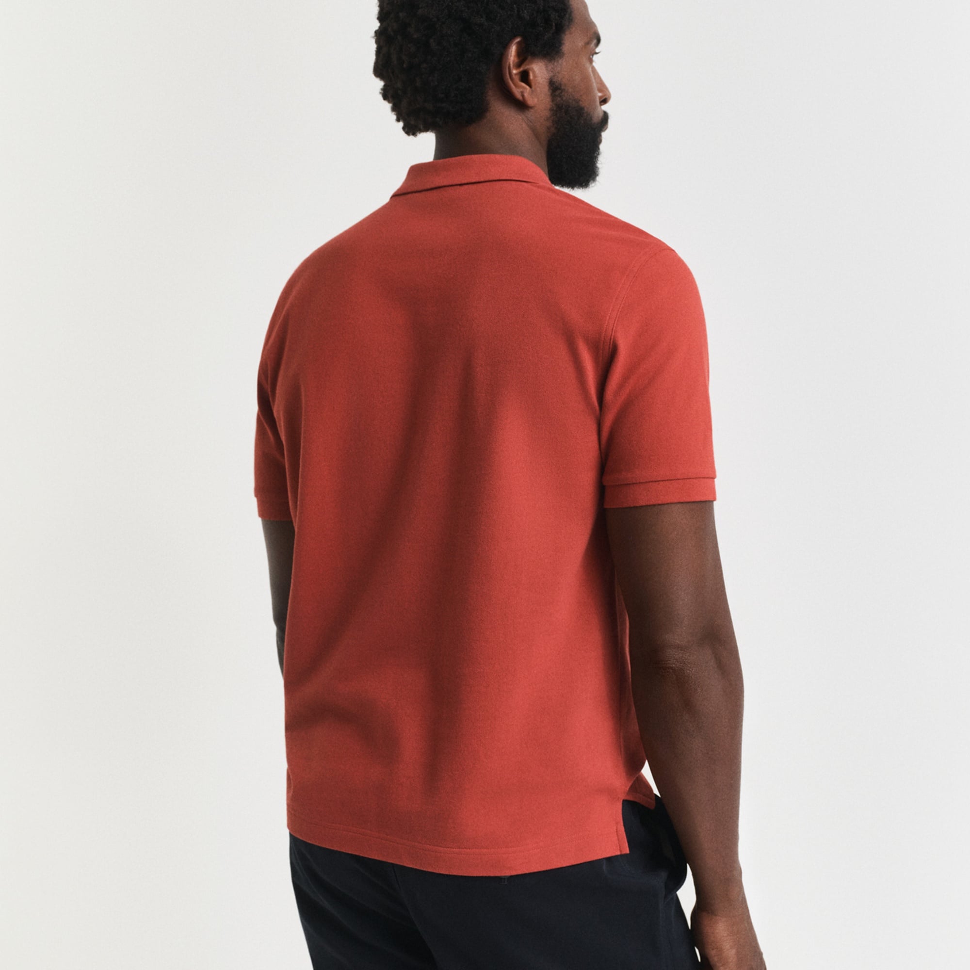 GANT Erkek Turuncu Regular Fit Polo
