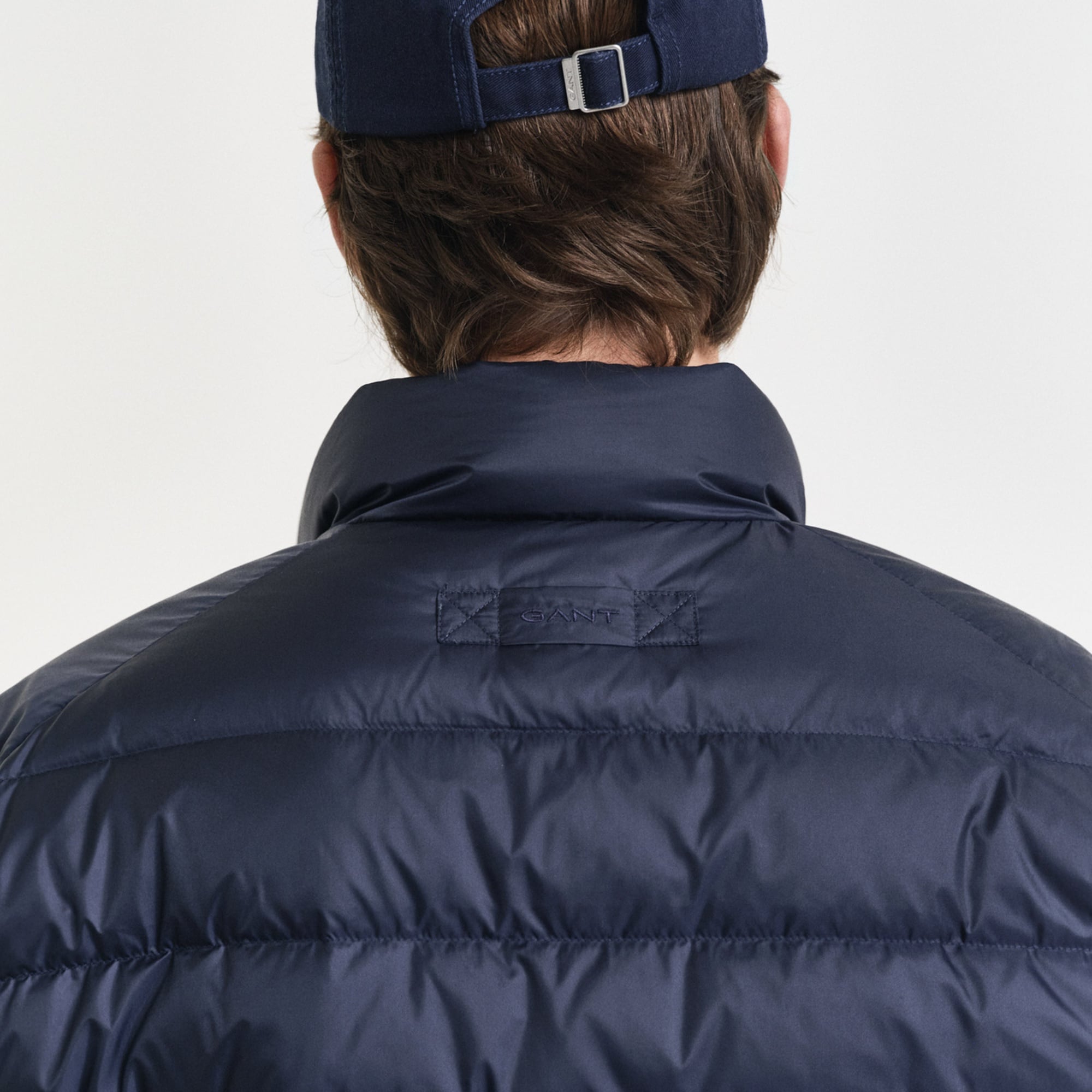 GANT Erkek Lacivert Regular Fit Dik Yaka Kaz Tüyü Mont