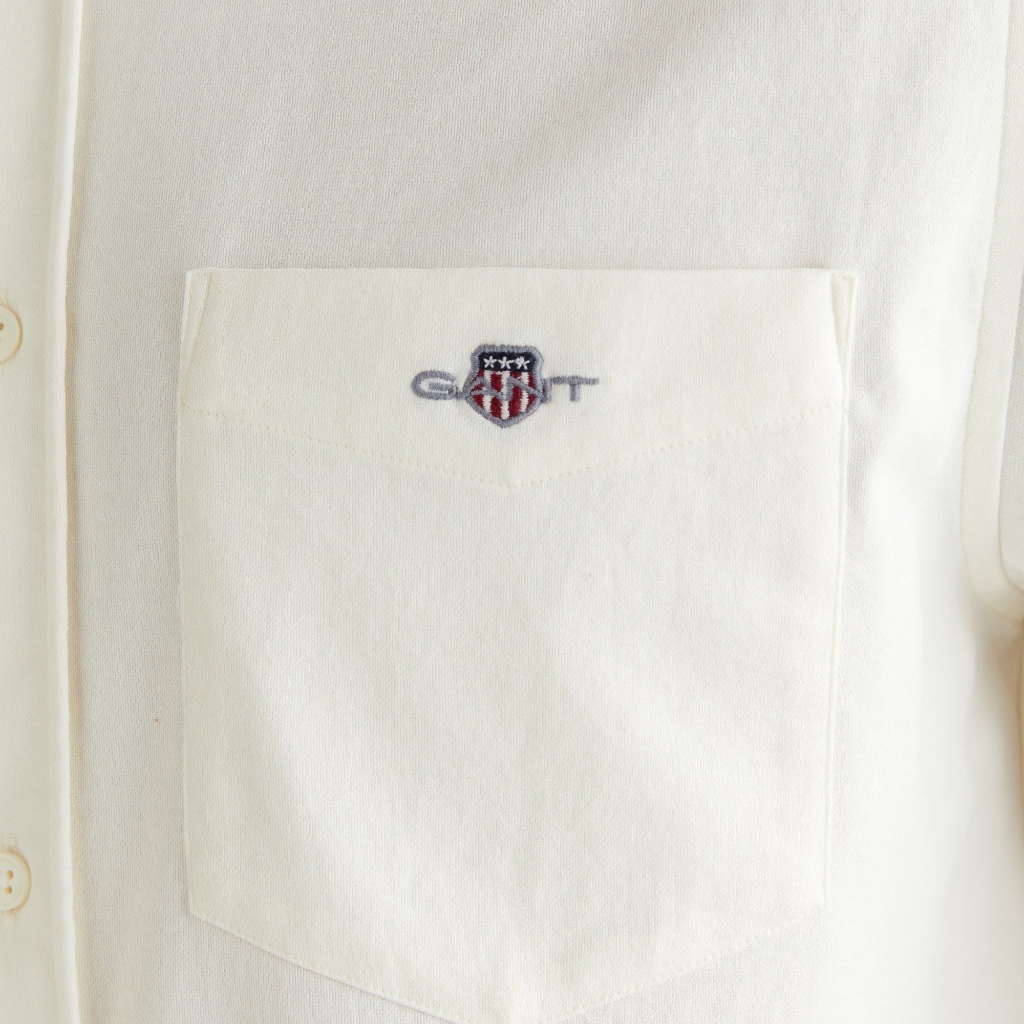 GANT Erkek Krem Regular Fit Düğmeli Yaka Gömlek