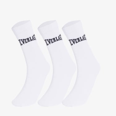 Everlast Classics 3'lü Unisex Beyaz Çorap