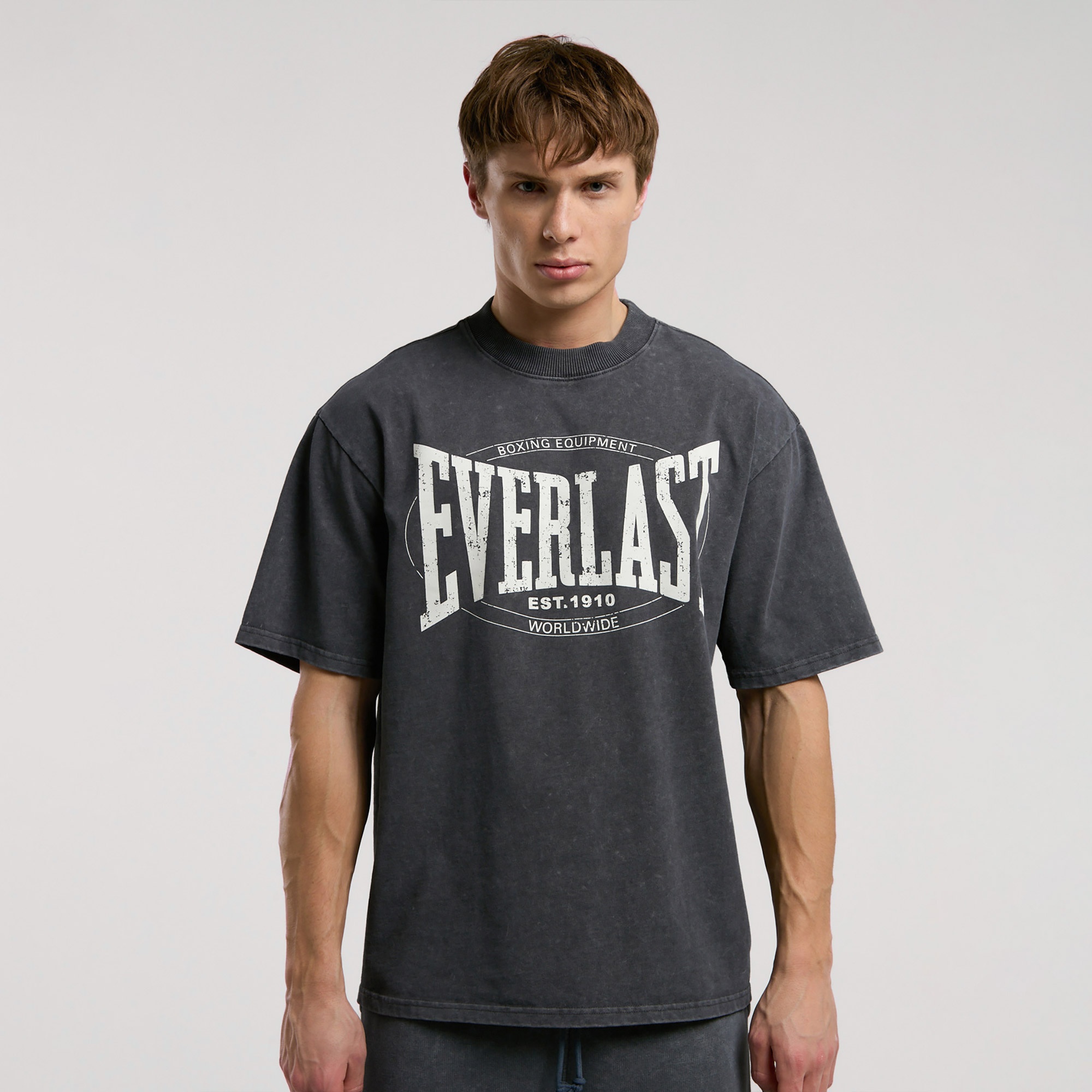 Everlast Everlast Authentic Boxing Erkek Gri T-Shirt