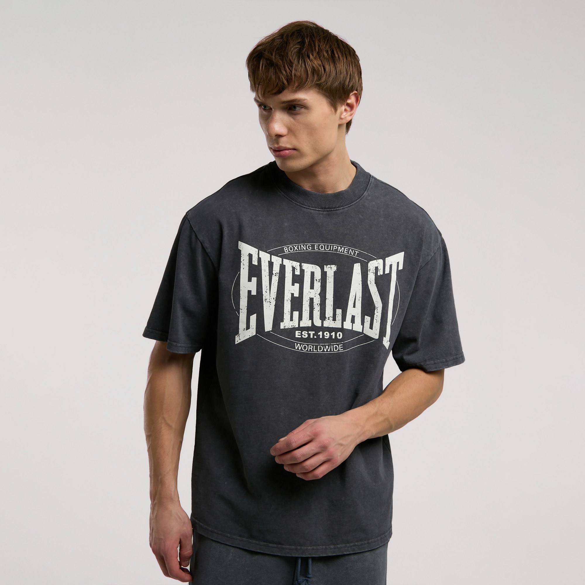Everlast Everlast Authentic Boxing Erkek Gri T-Shirt