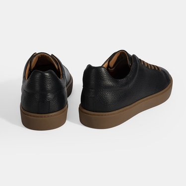  Erkek Lacivert Bağcıklı Deri Günlük Ayakkabı