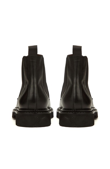  George Hogg Erkek Siyah Deri Chelsea Bot