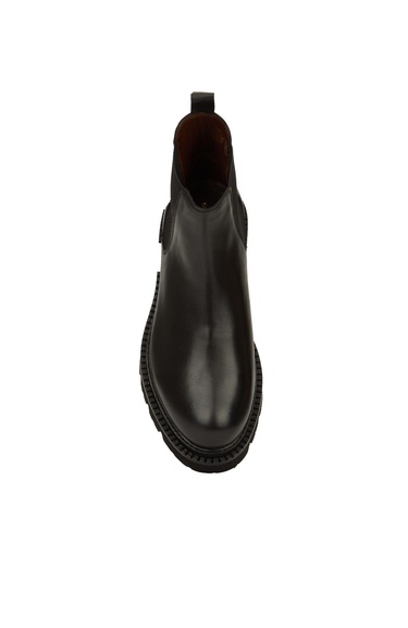  George Hogg Erkek Siyah Deri Chelsea Bot