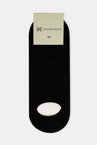  Erkek Siyah Pamuklu Sneaker Çorap