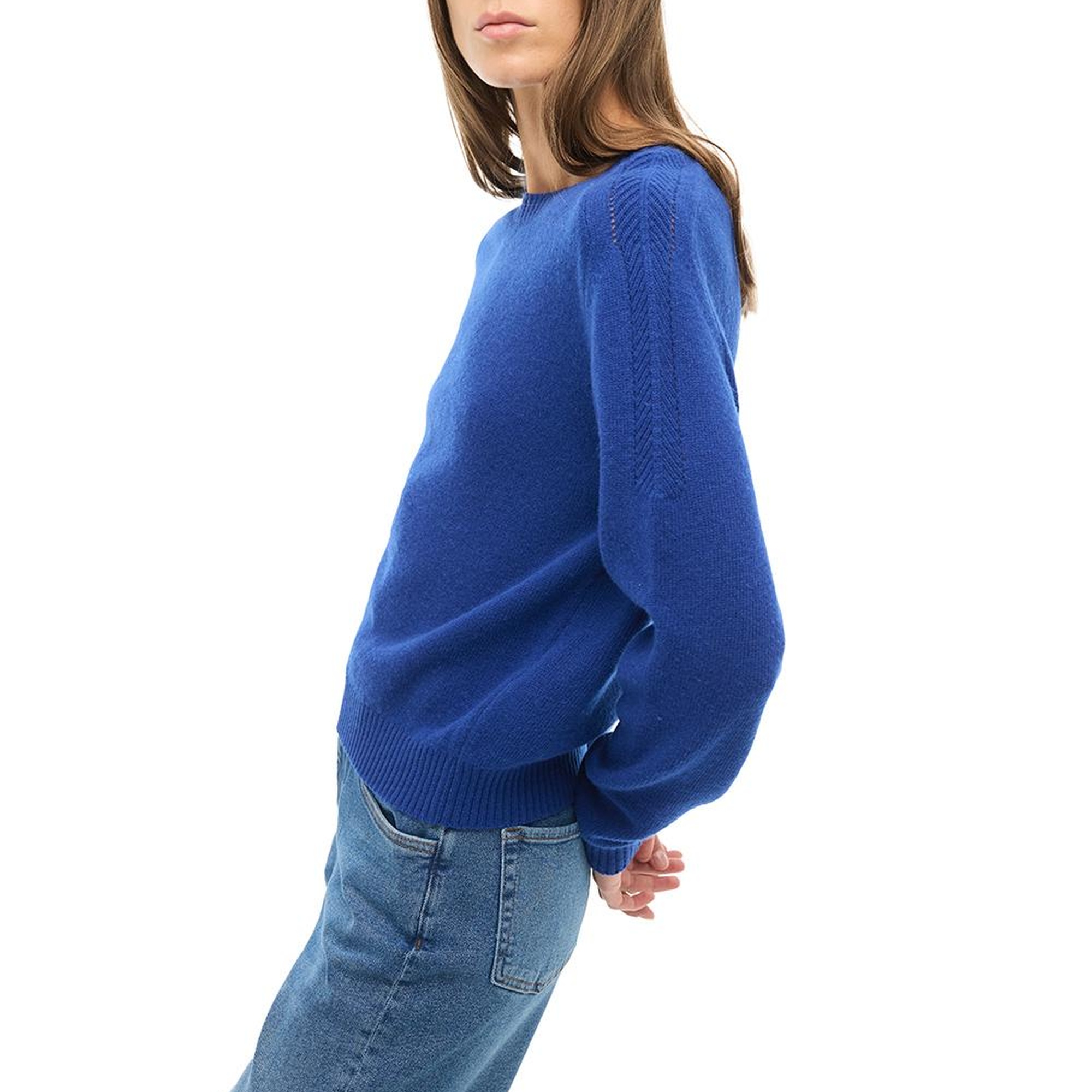 Saks Bisiklet Yaka Triko Kazak