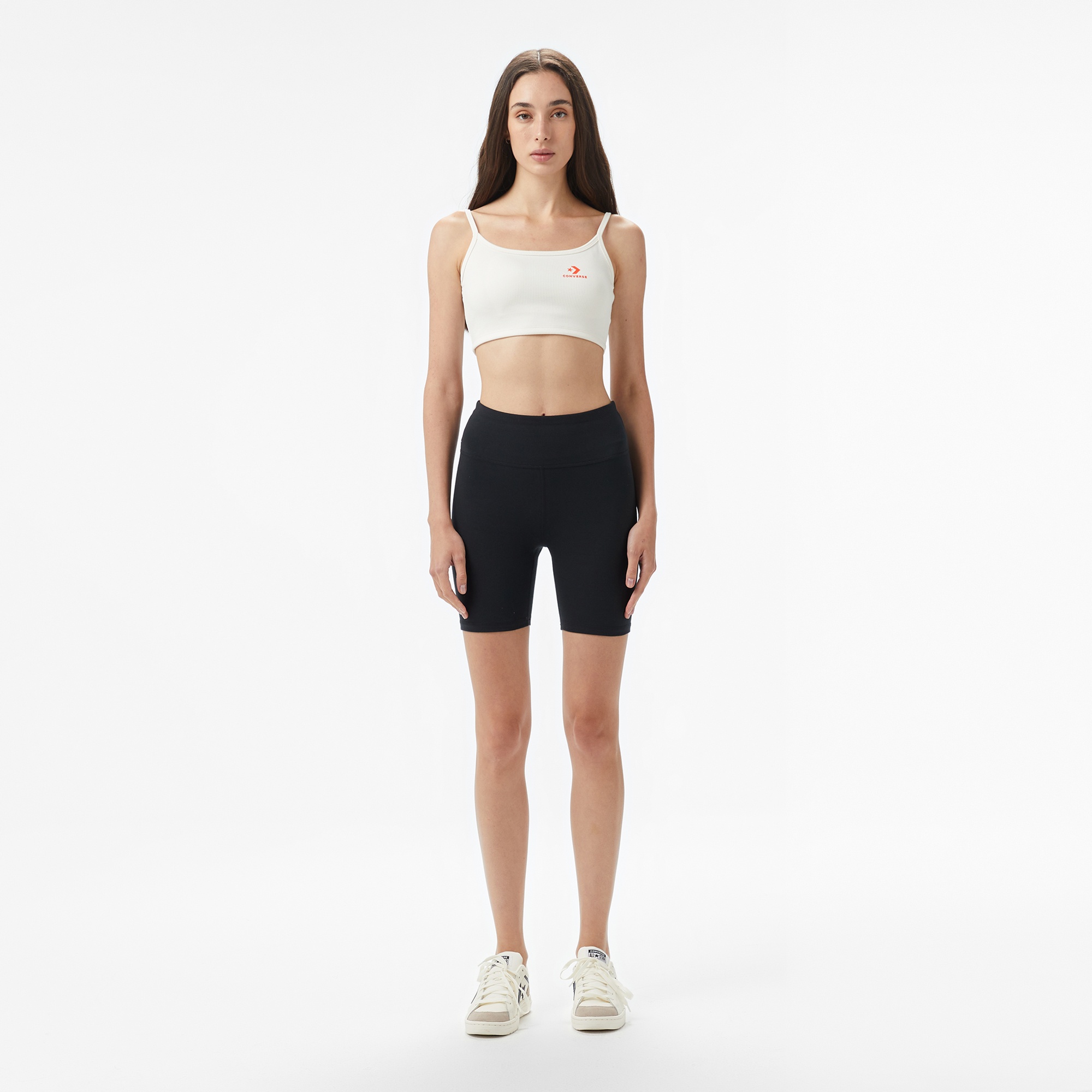 Converse Star Chevron Baskılı Kadın Beyaz T-Shirt