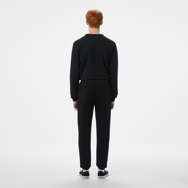  Converse Star Chevron Baskılı Erkek Oversize Fit Siyah Eşofman Altı