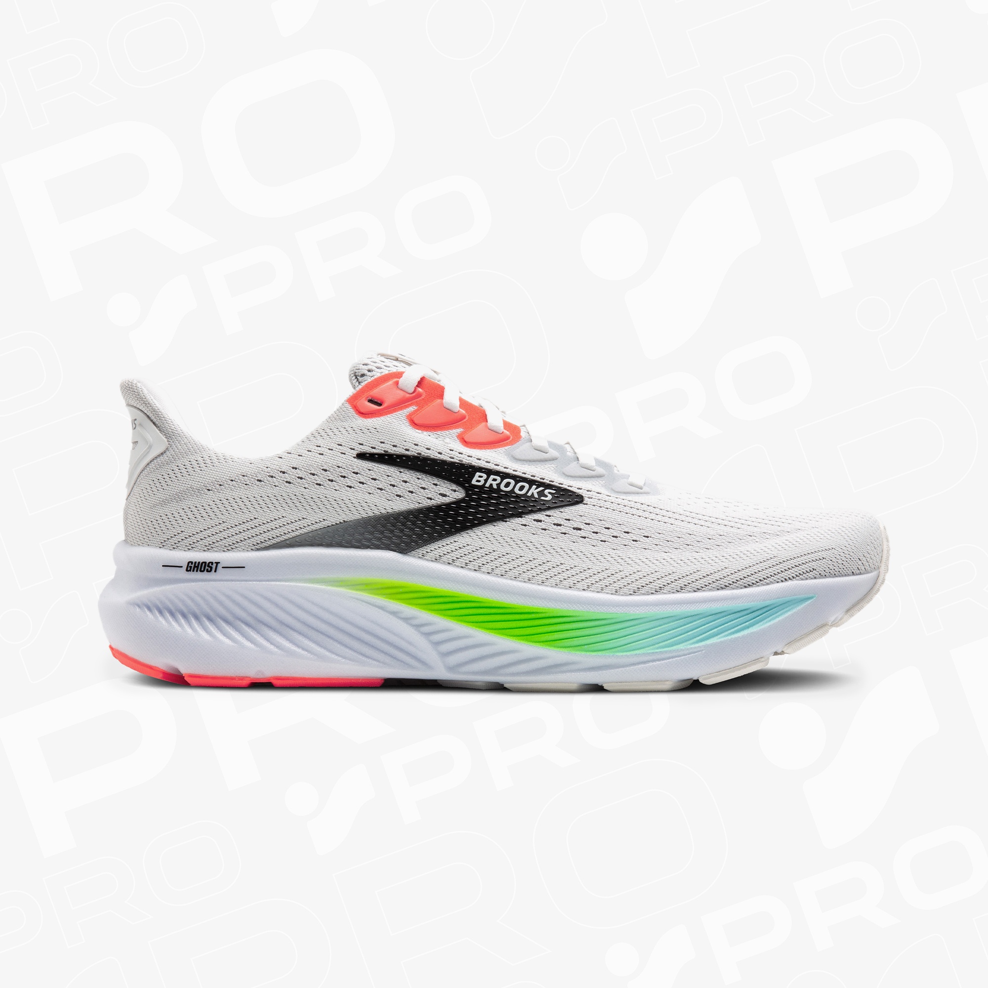 Brooks Ghost 17 Erkek Beyaz Koşu Ayakkabısı