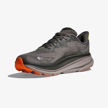  Hoka Clifton 9 Gore-Tex Erkek Gri Koşu Ayakkabısı