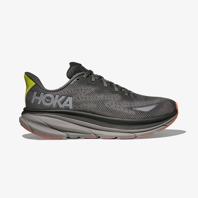  Hoka Clifton 9 Gore-Tex Erkek Gri Koşu Ayakkabısı