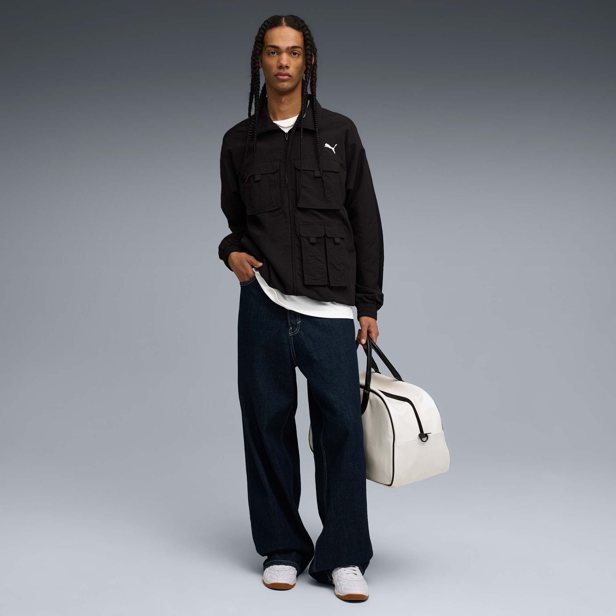 Puma T7 Cargo Track Erkek Siyah Ceket