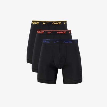  Nike Brief 3' lü Erkek Siyah Boxer