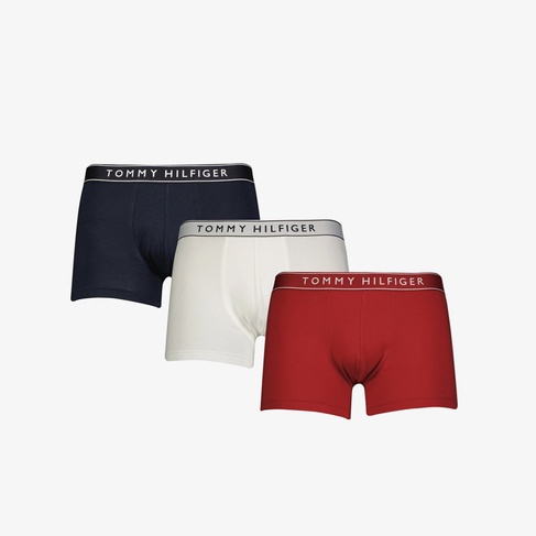  Tommy Hilfiger Trunk Erkek 3'lü Renkli Boxer