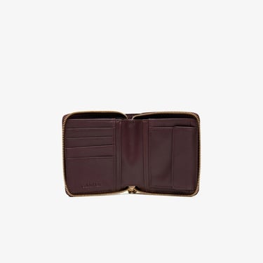  Calvin Klein Hardware Square Zip Around Kadın Kırmızı Cüzdan