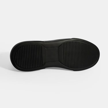  Erkek Siyah Bağcıklı Deri Günlük Ayakkabı