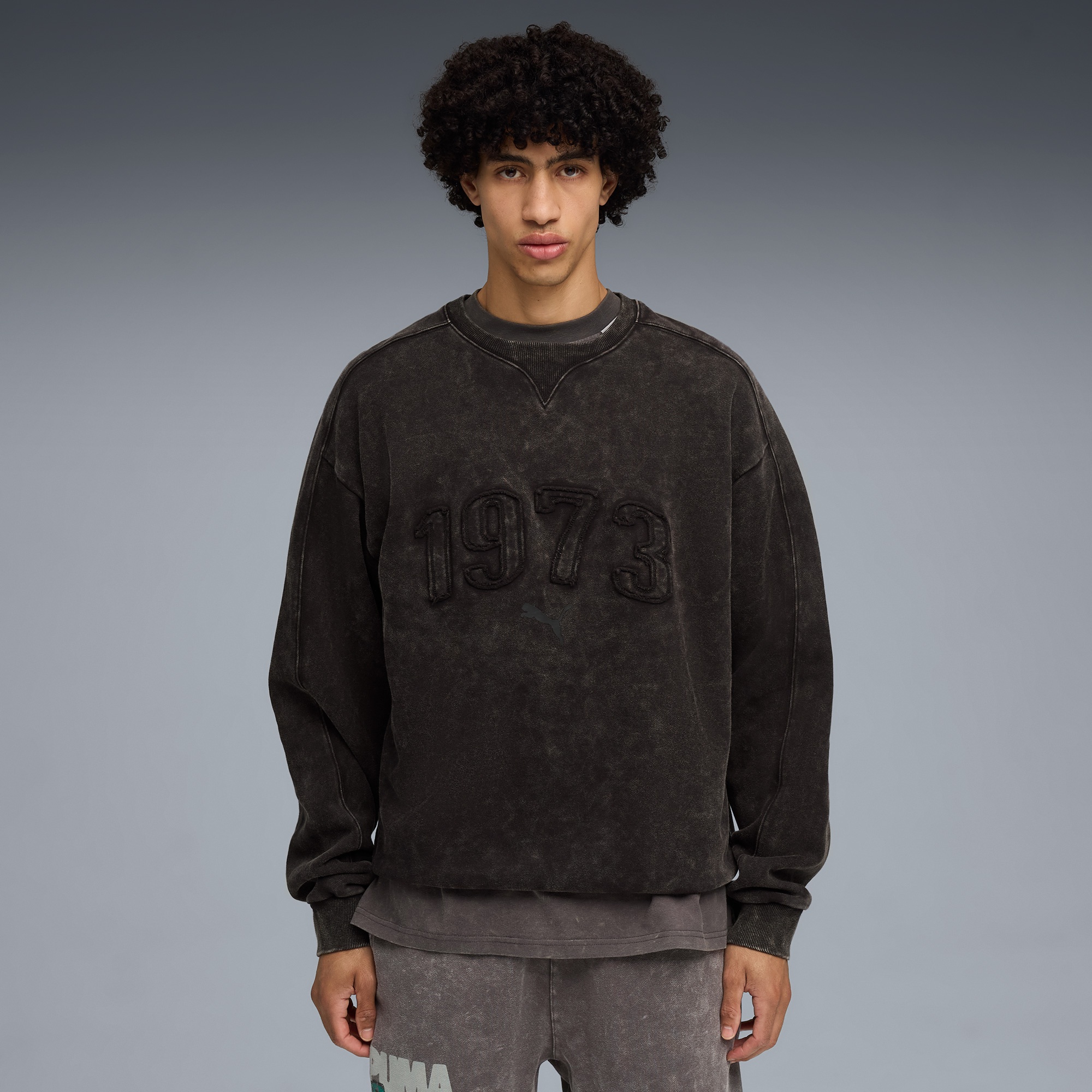 Puma Hoopocalypse Crew Erkek Siyah Basketbol Sweatshirt