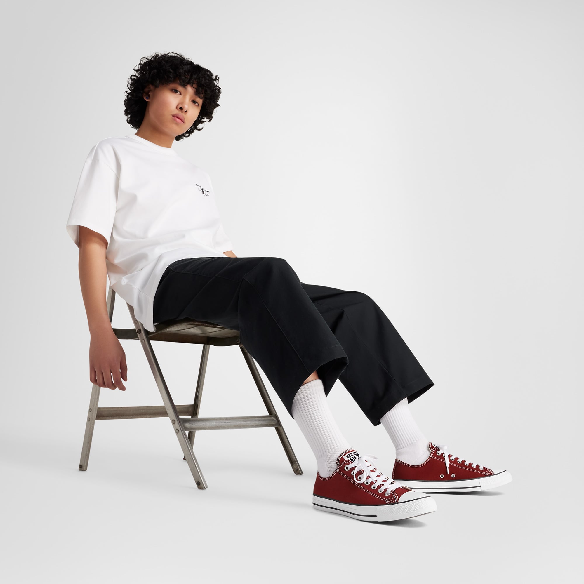 Converse Converse Bordo Chuck Taylor All Star Unisex Kiremit Rengi Sneaker | FashFed Bordo - 9. görsel