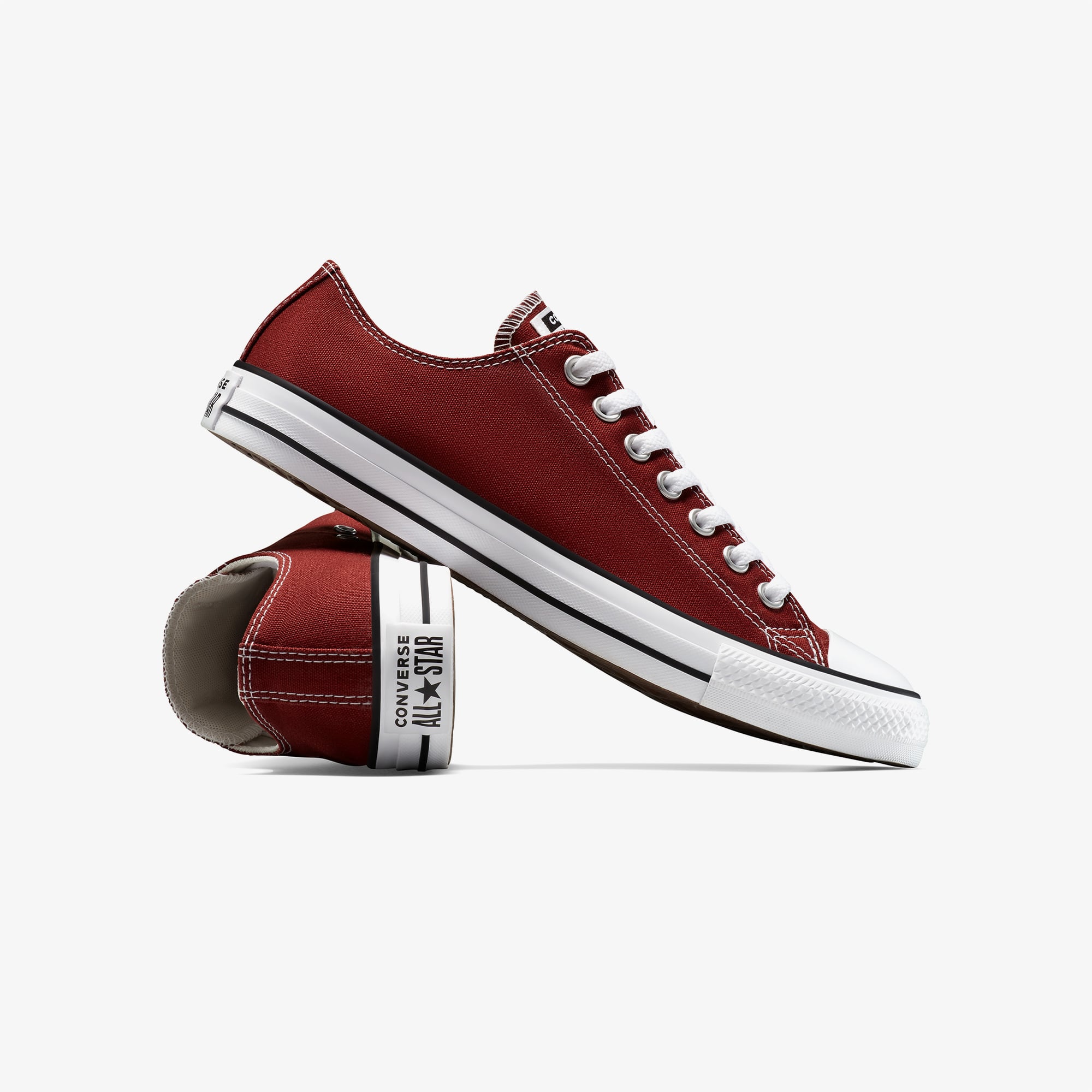 Converse Converse Bordo Chuck Taylor All Star Unisex Kiremit Rengi Sneaker | FashFed Bordo - 7. görsel