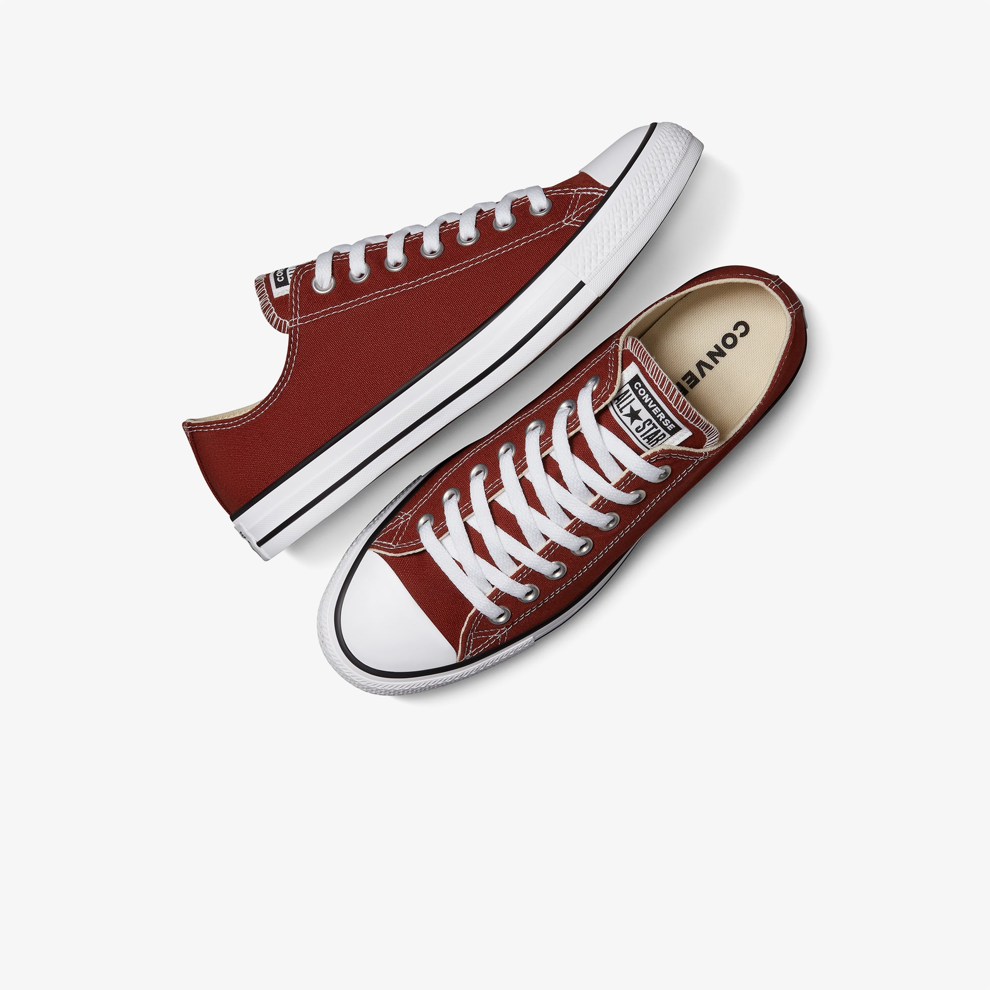 Converse Converse Bordo Chuck Taylor All Star Unisex Kiremit Rengi Sneaker | FashFed Bordo - 6. görsel