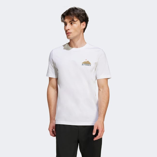 adidas Camp T Erkek Beyaz Yürüyüş T-Shirt