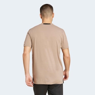  adidas Designed For Training Erkek Kahverengi Antrenman T-Shirt