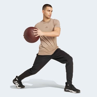  adidas Designed For Training Erkek Kahverengi Antrenman T-Shirt