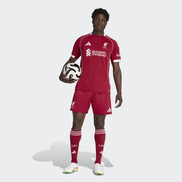  adidas Liverpool Fc 25-26 İç Saha Erkek Kırmızı Futbol Şortu