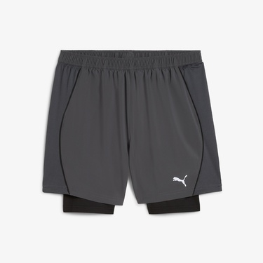  Puma Run Velocity 2in1 Erkek Gri Koşu Şortu