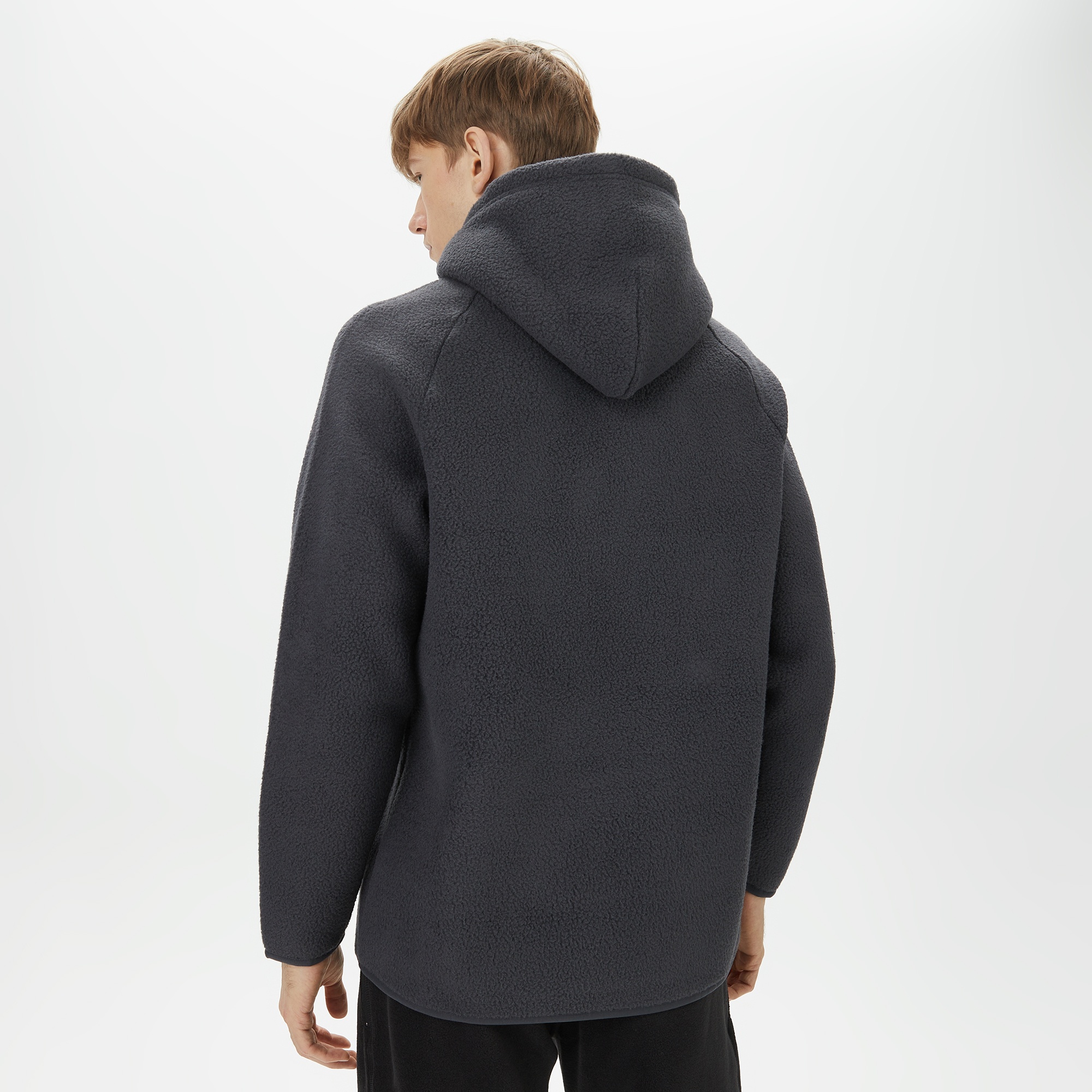 Peak Performance Fleece Hood Erkek Gri Outdoor Polar