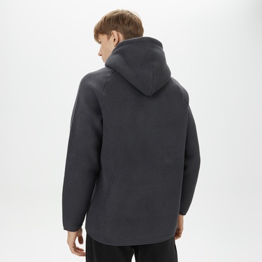  Peak Performance Fleece Hood Erkek Gri Outdoor Polar