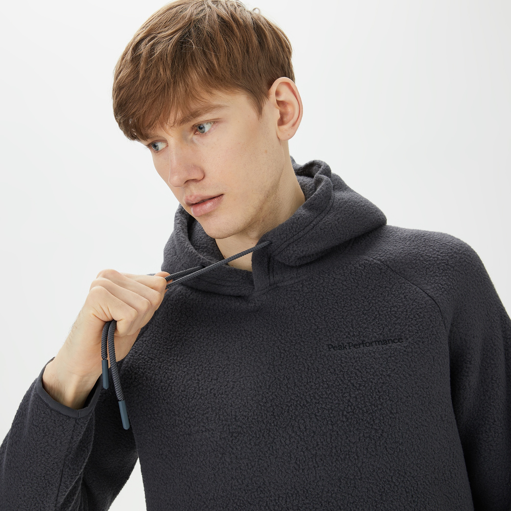 Peak Performance Fleece Hood Erkek Gri Outdoor Polar