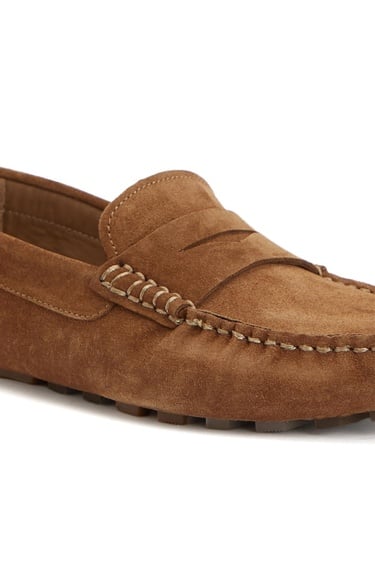  Divarese Erkek Açık Kahverengi Deri Loafer