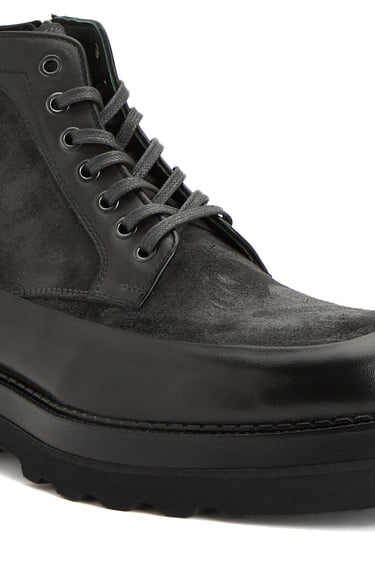  George Hogg Erkek Antrasit Süet Detaylı Bot