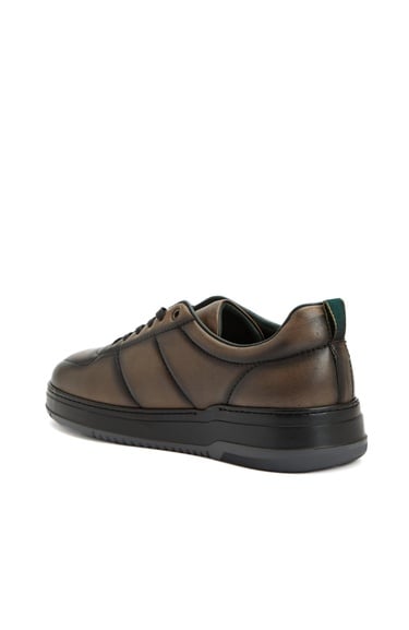  George Hogg Erkek Kahverengi Günlük Rahat Deri Sneaker