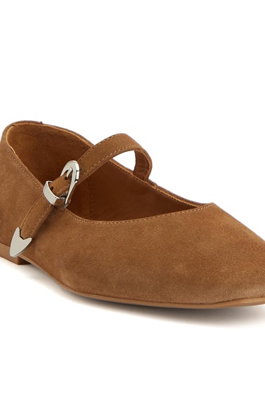  Divarese Kadın Tütün Süet Babet