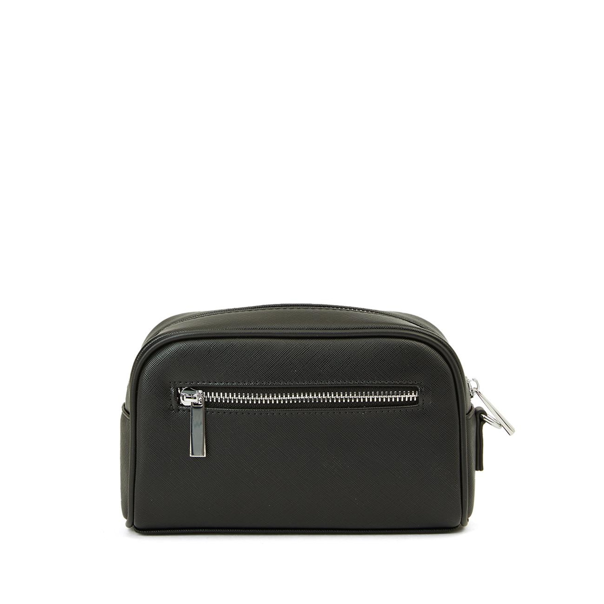 Network Erkek Siyah Suni Deri Kozmetik Çantası