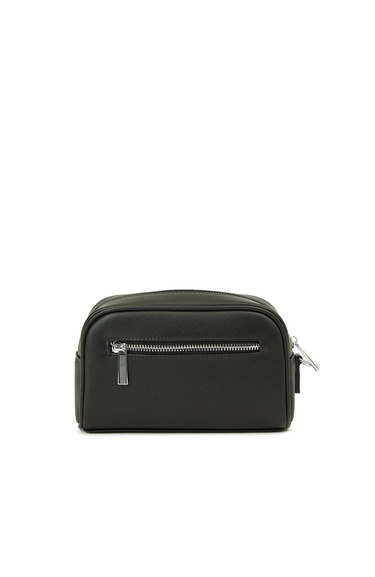  Network Erkek Siyah Suni Deri Kozmetik Çantası