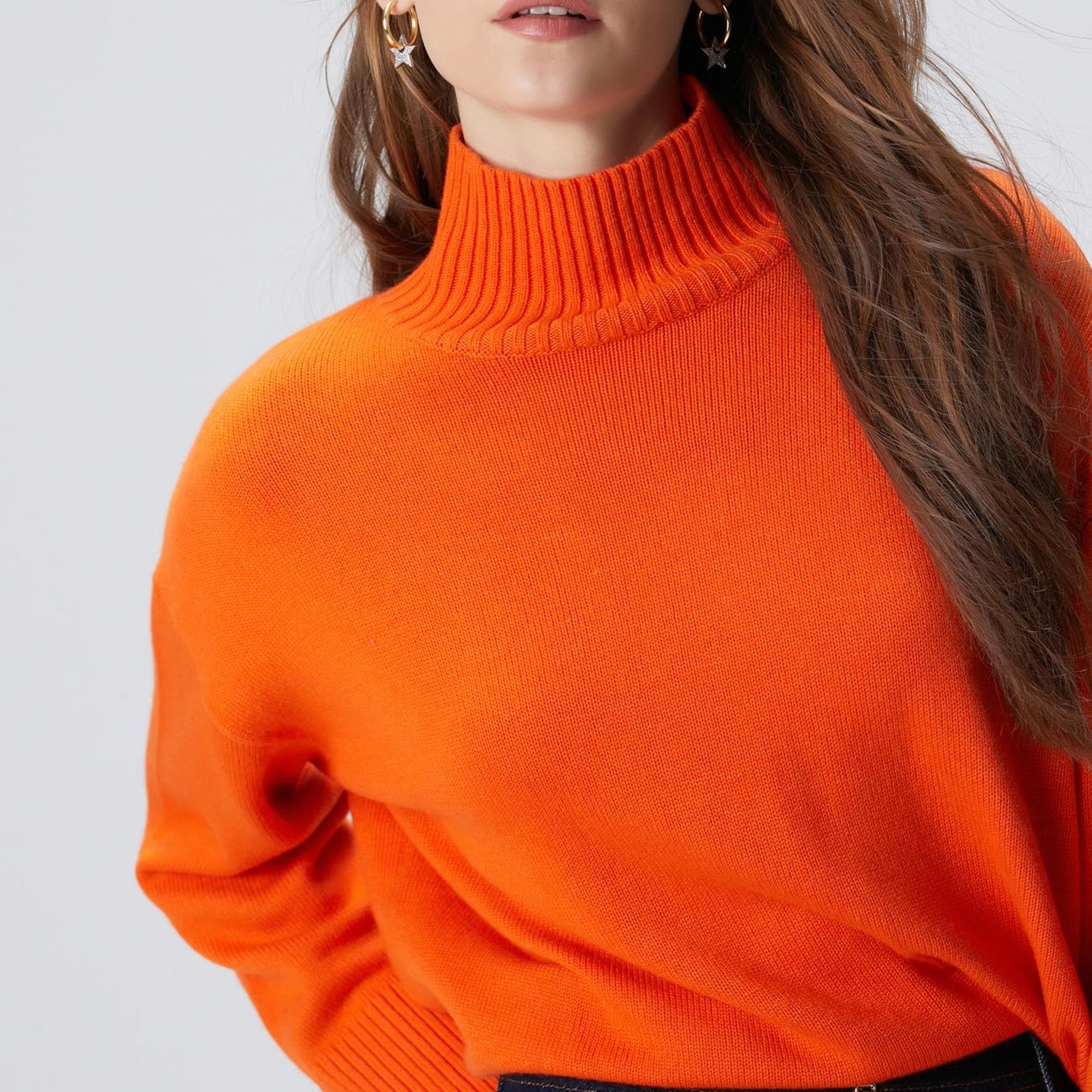 Network Kadın Turuncu Yün Karışımlı Triko Kazak