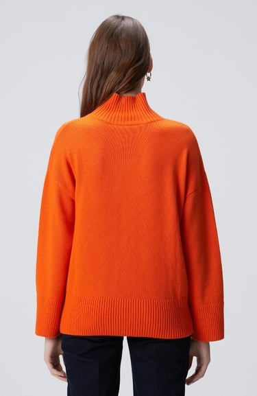  Network Kadın Turuncu Yün Karışımlı Triko Kazak
