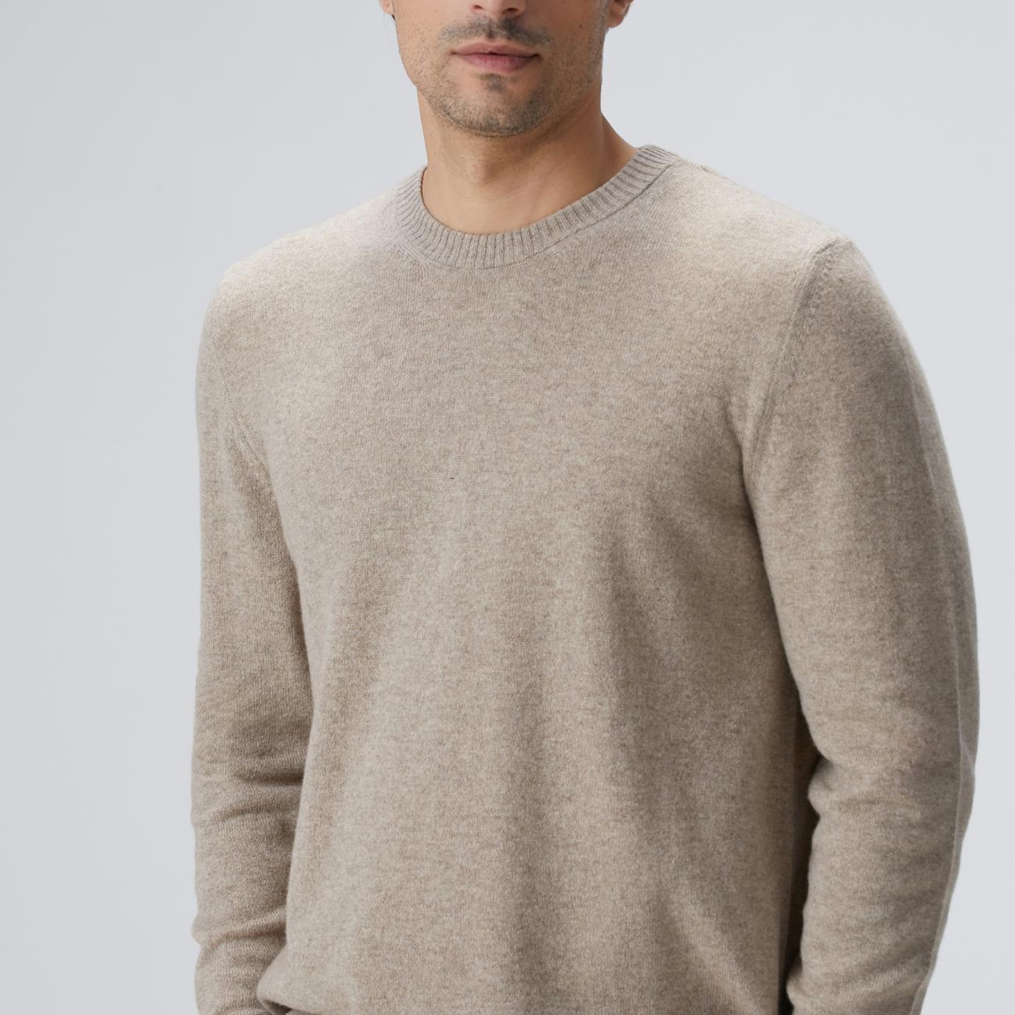 Network Erkek Limited Bej Melanj Kaşmir Triko