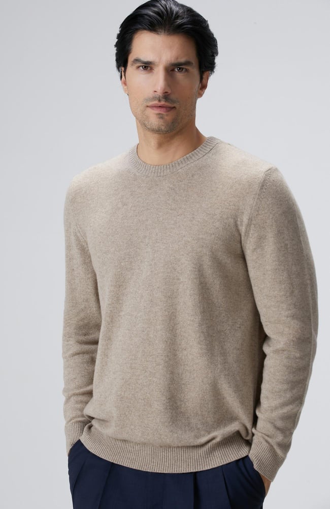  Network Erkek Limited Bej Melanj Kaşmir Triko