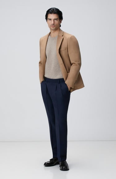  Network Erkek Limited Bej Melanj Kaşmir Triko