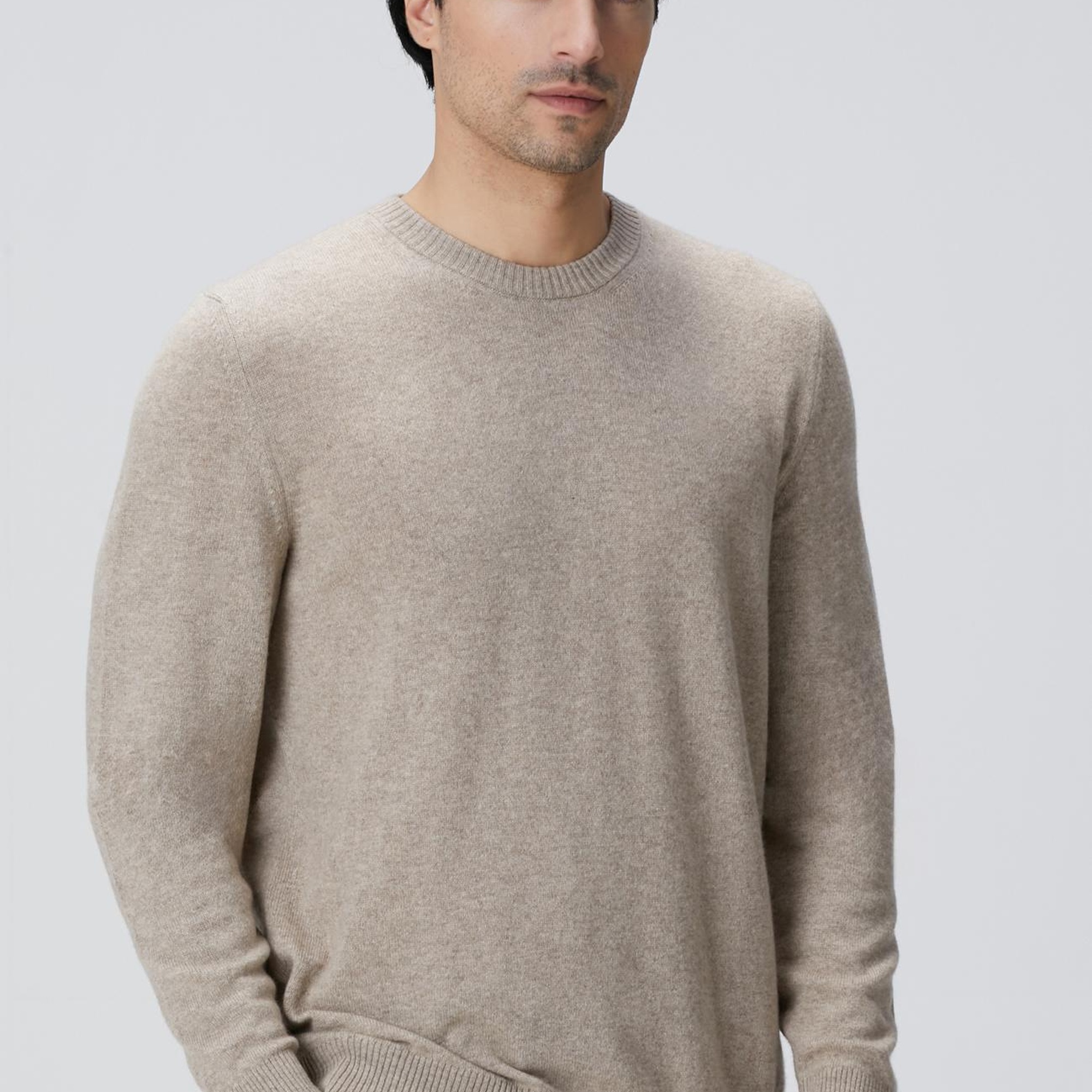 Network Erkek Limited Bej Melanj Kaşmir Triko